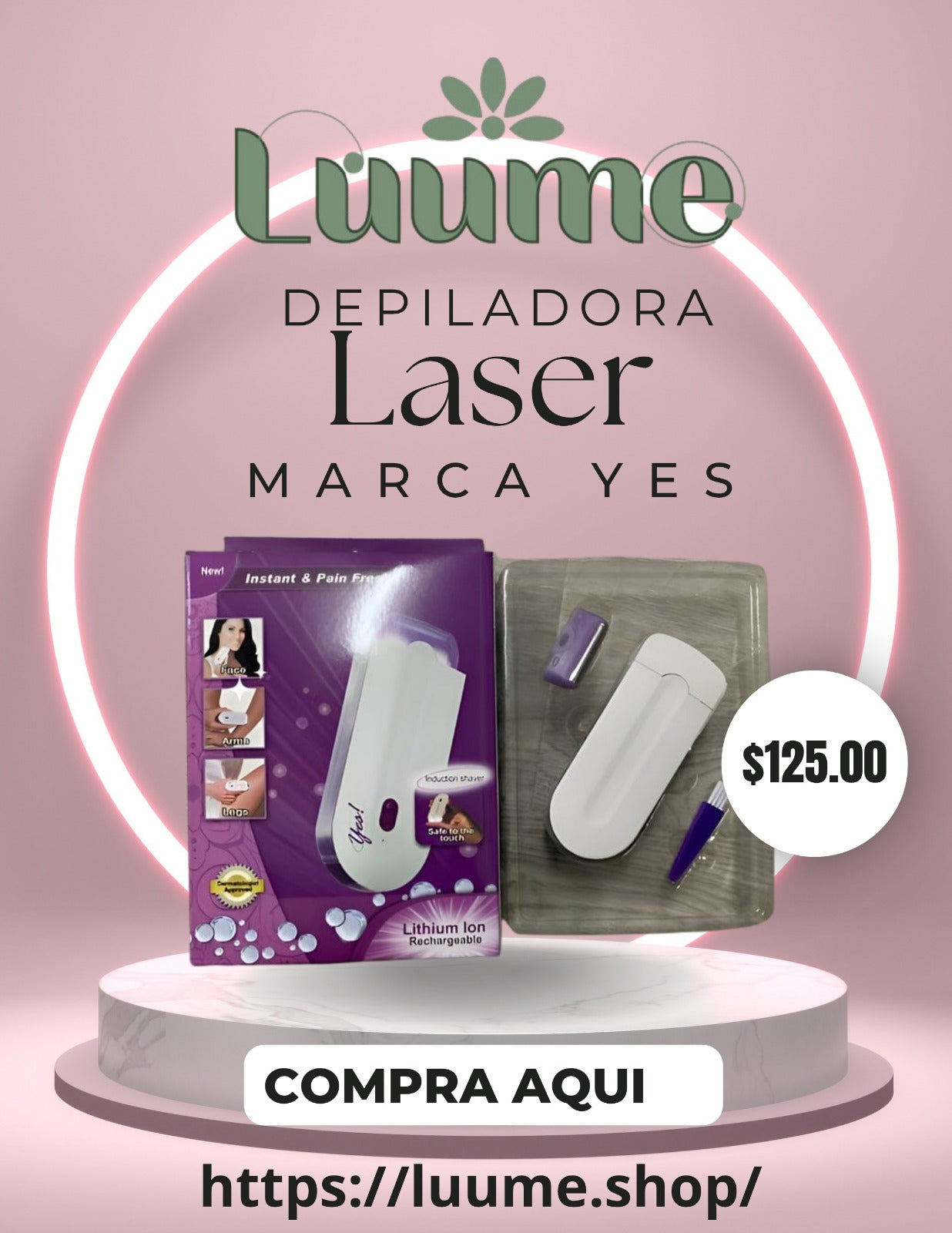 Depiladora Yes Inalámbrica Recargable